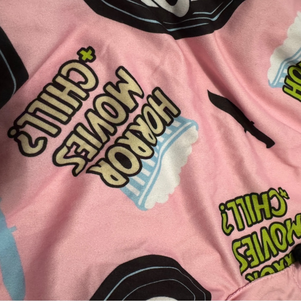 Ghostface baby pink women’s pajamas pants - Picture 3 of 6